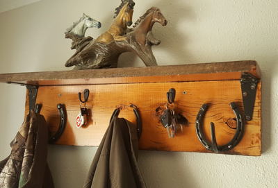 custom made rustic coat rack